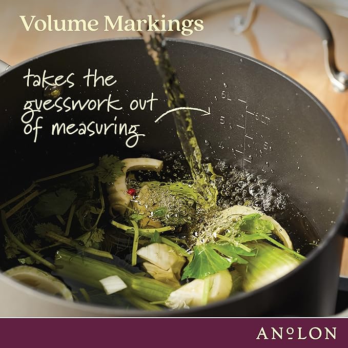 Anolon Advanced Home Hard Anodized Nonstick Cookware/Pots and Pans Set 9 Piece - Moonstone