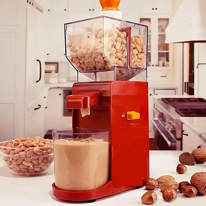 Peanut Butter Maker Nut Butter Machine 2025 New Electric Nut Butter Maker Machine Electric Sesame Sauce Nut Grinder with Non-Slip Base Entry Easy Install Easy to UseGrinder