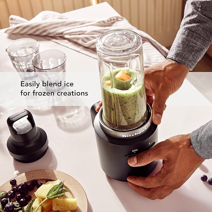 KitchenAid Go™ Cordless Personal Blender - battery included KSBR256 Black Matte