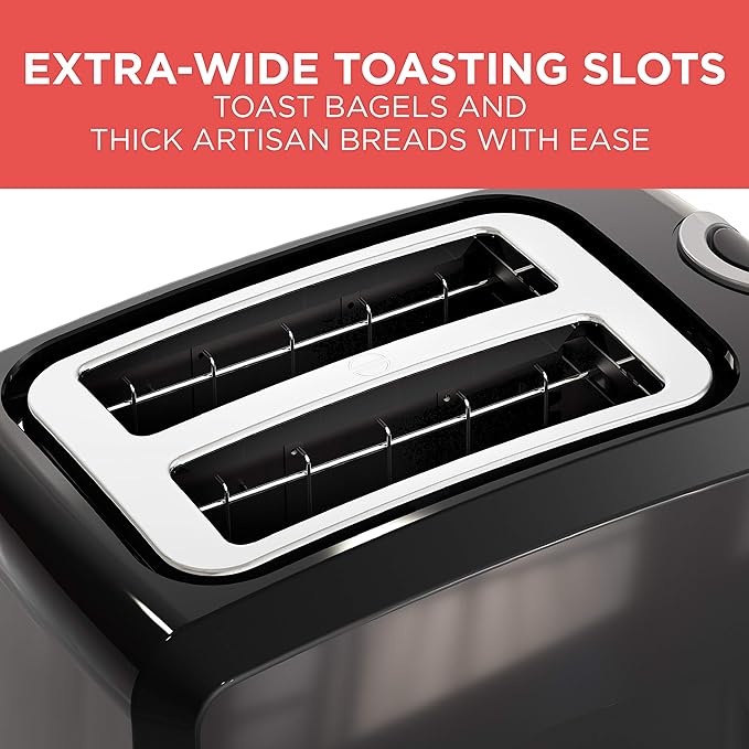 Whirlpool 4396923 Genuine OEM Premium Broiler Pan &amp BLACK+DECKER 2-Slice Toaster T2569B Extra Wide Slots 6 Shade Settings 850 Watts Crub Tray