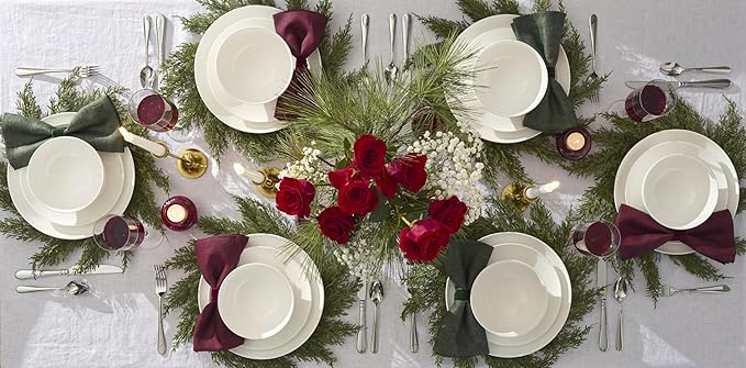 Lenox 899187 Studio 1414 Coupe 18-Piece Dinnerware Set Service For 6