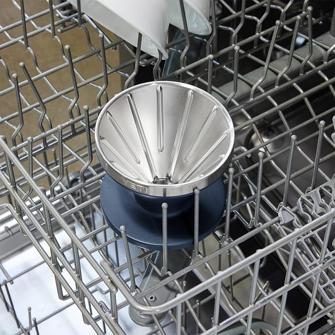 YETI Pour Over Coffee Maker Accessory Ramblers Designed for Perfect Coffee Extraction Anywhere Stainless Steel fits any V60 Filter White