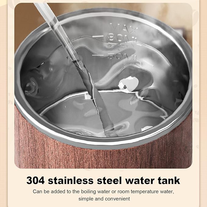 ZJchao Portable Rechargeable Coffee Maker Travel Coffee Machine with 7500mAh Battery 20Bar Pressure 80ml Water Tank for Camping &amp Outdoor Activities Made of 304 Stainless Steel