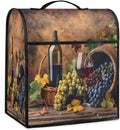 Kitchen Aid Mixer Cover Grapes Wine Fruit Stand Mixer Cover Compatible with 6-8 Quarts Stand Mixers Dust Covers with Zipper Pocket Foldable Washable Kitchen Aid Organizer Bag