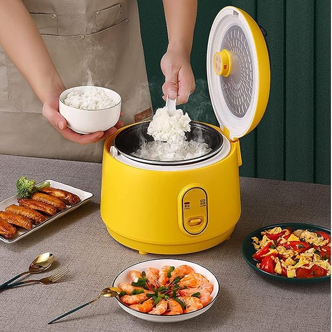 Multi-Function Rice Cooker2L Electric Rice Cooker Small Rice Cookers with Removable Non-Stick Rice Pot For Rice Meat Or Porridge Cooking