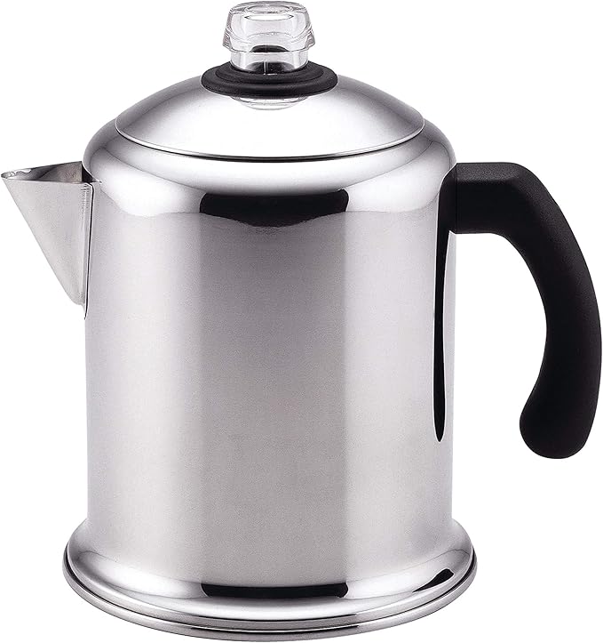 Farberware Classic Yosemite Stainless Steel Stovetop Coffee Percolator - 8 Cup Silver
