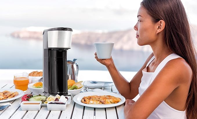 Kitchen Ideas Single Serve Coffee Maker Fast Fresh &amp Easy Brewing Stainless Steel