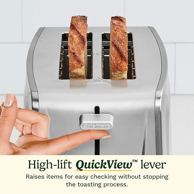 Cuisinart 2-Slice XL Slot Stainless Steel Toaster Stainless Steel CPT-1600