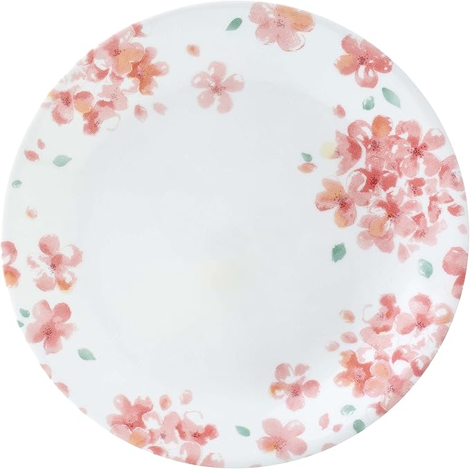 Corelle Adoria Chip and Break Resistant Dinner Set for 4 Person Pink 12-Piece
