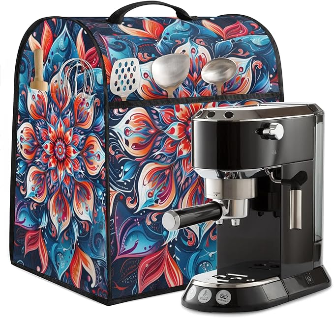 cfpolar Kitchen Aid Mixer Cover Compatible with 6-8 Quarts Ethnic Colorful Mandala Stand Mixer Cover Kitchen Aid Mixers Accessories Appliance Organizer Bag Dust Covers with Zipper Pocket