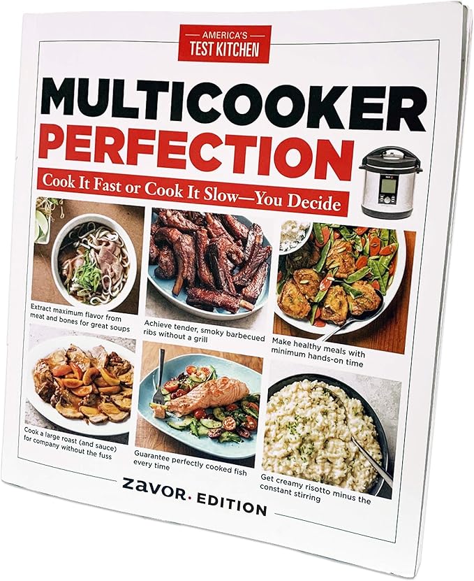 Zavor LUX 8 Quart Multi-cooker with America's Test Kitchen Multicooker Perfection Cookbook Stainless Steel