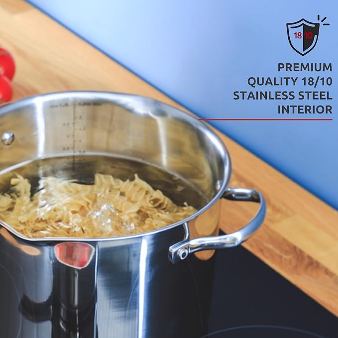 Lagostina Smart Set of Saucepans in Stainless Steel 9 Pieces)