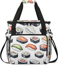 Cute Sushi Coffee Maker Travel Bag Japanese Style Insulated Grocery Bag Travel Picnic Leakproof Cooler Bags With Shoulder Strap