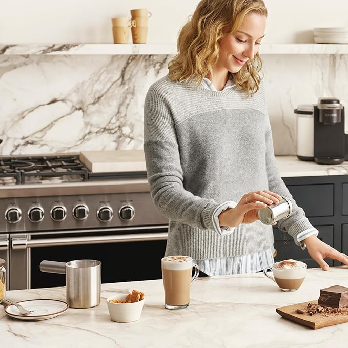 Keurig K-Cafe Single-Serve K-Cup Coffee Maker Latte Maker and Cappuccino Maker Comes with Dishwasher Safe Milk Frother Coffee Shot Capability Compatible with all Keurig K-Cup Pods Dark Charcoal
