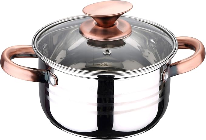 San Ignacio Cookware Stainless Steel 8 Pieces Bateria Copper