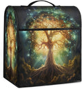 Kitchen Aid Mixer Cover Tree Of Life Green Stand Mixer Cover Compatible with 6-8 Quarts Stand Mixers Dust Covers with Zipper Pocket Foldable Washable Kitchen Aid Organizer Bag