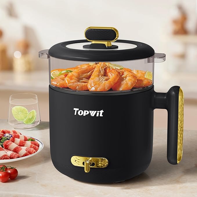 TOPWIT 1.2L Mini Rice Cooker &amp 1.8L Electric Pot