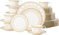 Noritake Trefolio Gold 40-Piece Dinnerware Set Service for 8