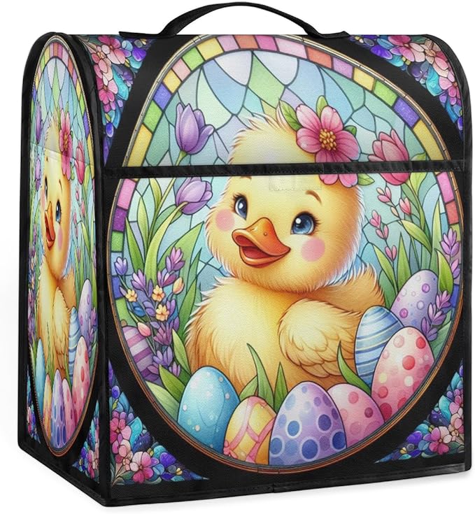 cfpolar Kitchen Aid Mixer Cover Compatible with 6-8 Quarts Animal Duck Flower Stand Mixer Cover Kitchen Aid Mixers Accessories Appliance Organizer Bag Dust Covers with Zipper Pocket