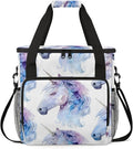Unicorn Coffee Maker Carring Bag Large Insulated Storage Organizer Case Tote Bags with Shoulder Strap for Travel Work Picnic