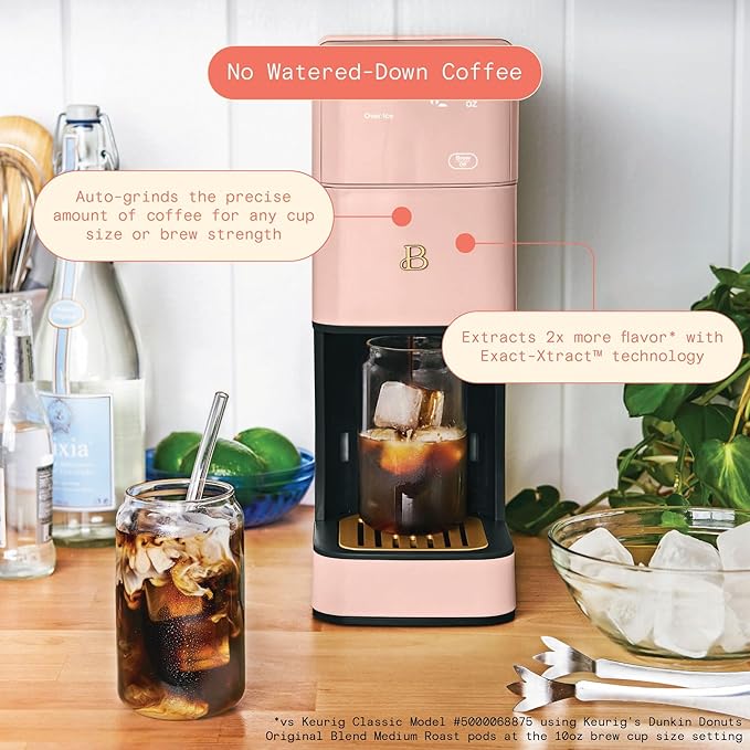 Single-Serve Coffee Maker with Built-in Burr Grinder | Programmable Grind &amp Brew Coffee Machine | 6 Cup Sizes 3 Strength Settings | 64 oz Reservoir &amp Exact-Xtract Technology