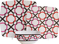 Waverly 12-Piece Dinnerware Set Red