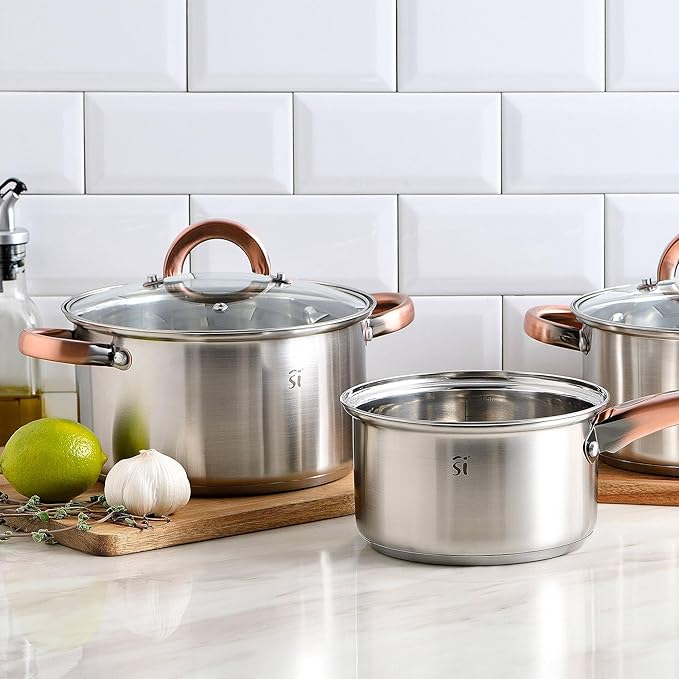 Onil 5-Piece Cookware Set + 3 Frying Pans 16/20/24 cm Aluminium San Ignacio
