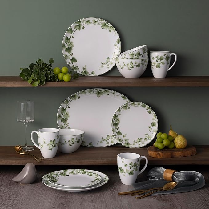 Noritake Ivy Whisper 12-Piece Dinnerware Set Service For 4