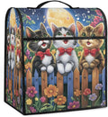 cfpolar Kitchen Aid Mixer Cover Compatible with 6-8 Quarts Cartoon Cat Singing On Flowery Fence Stand Mixer Cover Kitchen Aid Mixers Accessories Appliance Organizer Bag Dust Covers with Zipper Pocket