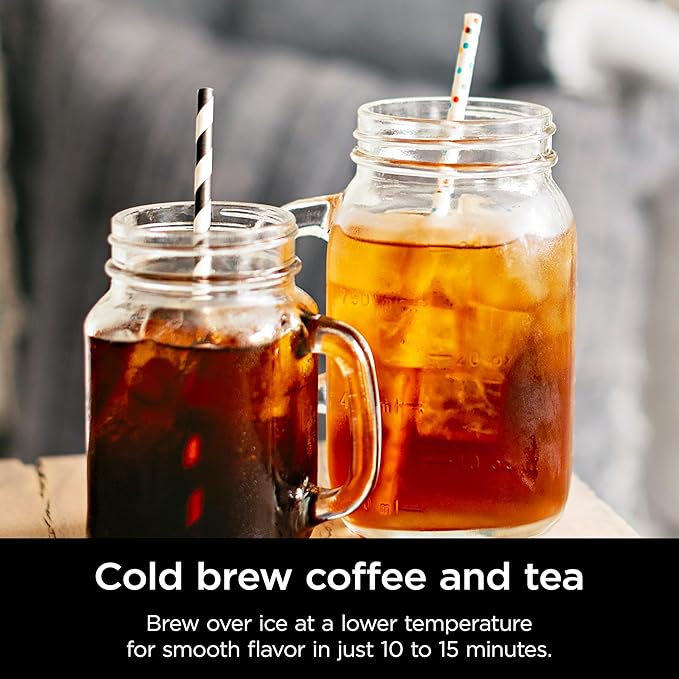 Shark Ninja CP307 Hot and Cold Brewed System W/Thermal Carafe Coffee Maker Black