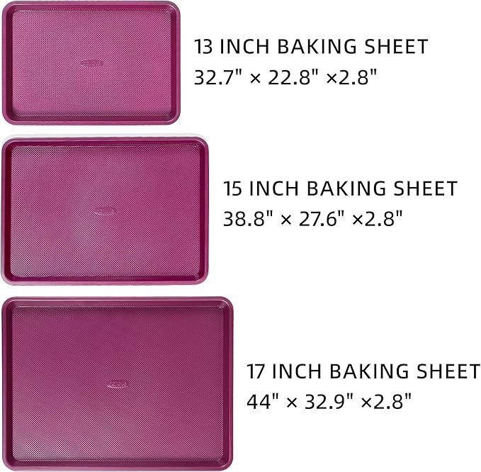 CAROTE 19pcs Pots and Pans Set and 3pcs Baking Pan Set Nonstick Cookware Set Bakeware Set