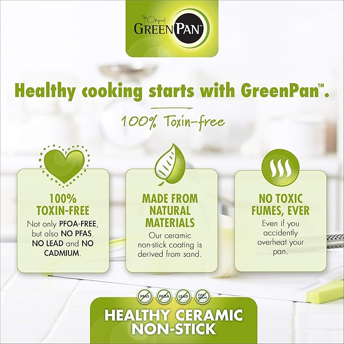 GreenPan Lima Bronze 5QT Non-Stick Covered Casserole