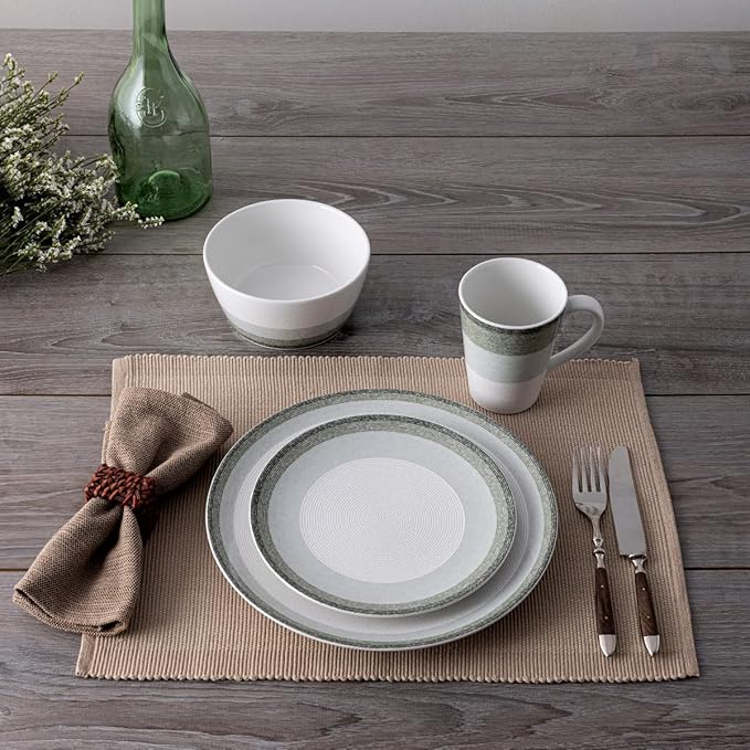 Noritake Colorscapes Layers Sage 4-Piece Coupe Place Setting Service for 1