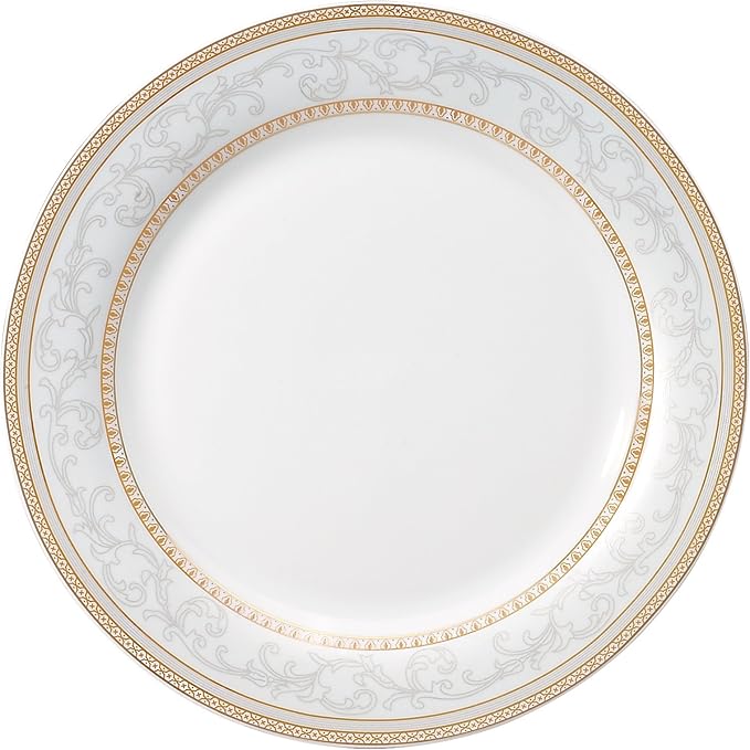 Lorren Home Trends 24 Piece Porcelain Dinnerware Set Giada Gold