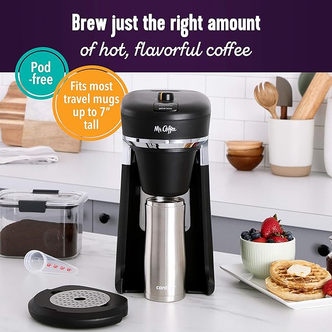 Mr. Coffee HotCup Single Serve/Pod Free Coffee Maker 12oz