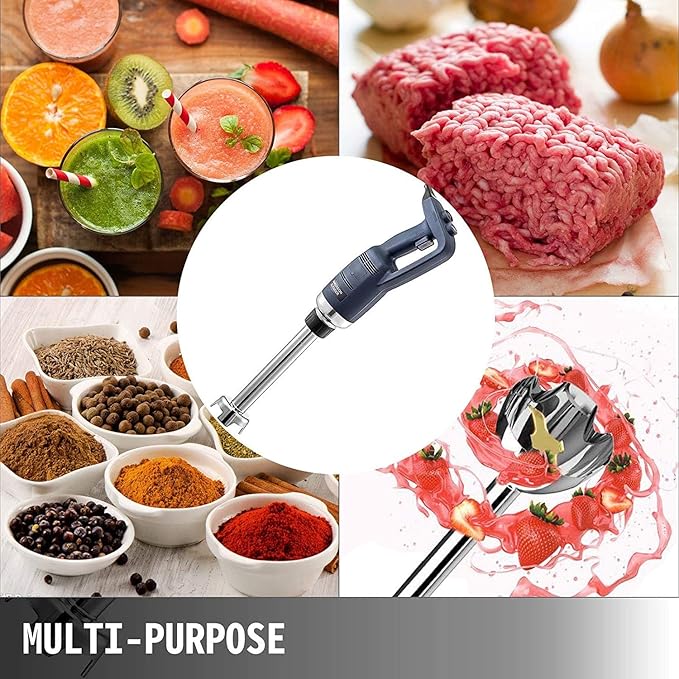 Handheld Coffee Frother and Egg Beater -Immersion Hand BlenderHandheld Stainless Steel Stick Blender Egg Whisk Smoothies Sauces and Puree500 Watt Powered