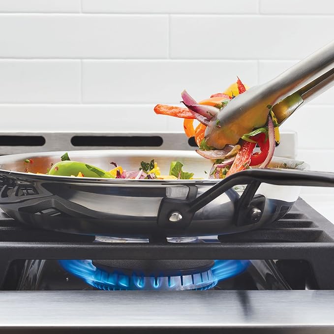 KitchenAid 5-Ply Clad Polished Stainless Steel Frying Pan/Skillet 10 Inch - Stainless Steel