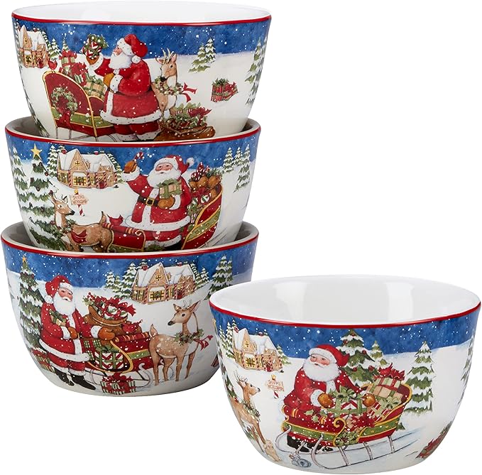 Certified International Santa's Workshop 16 Pc. Dinnerware Set Service for 4