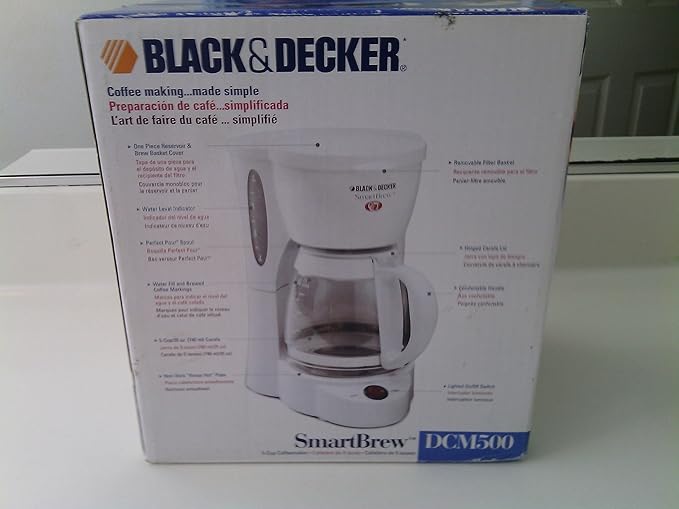Black &amp Decker DCM500B SmartBrew 5-Cup Coffeemaker Black