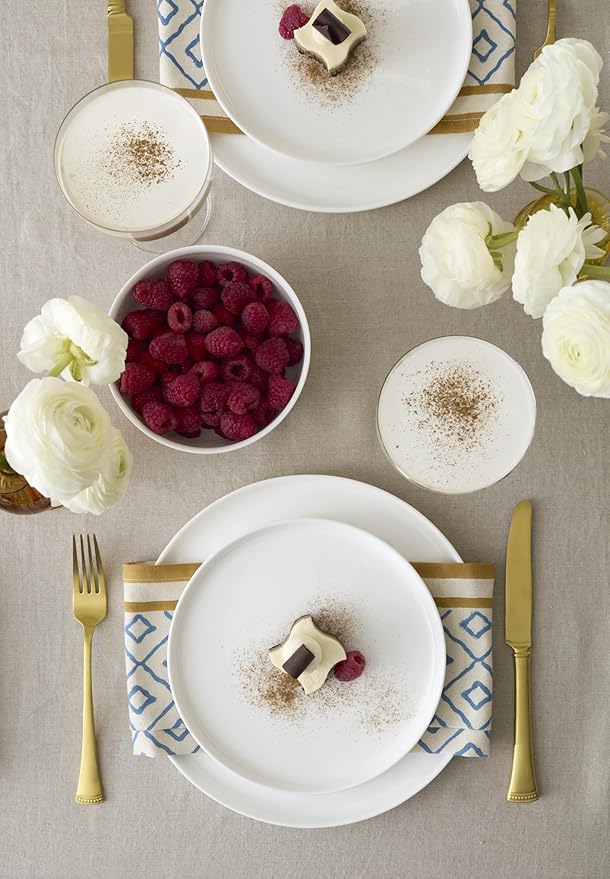 Lenox 899191 Modern White Coupe 24-Piece Dinnerware Set Service For 8