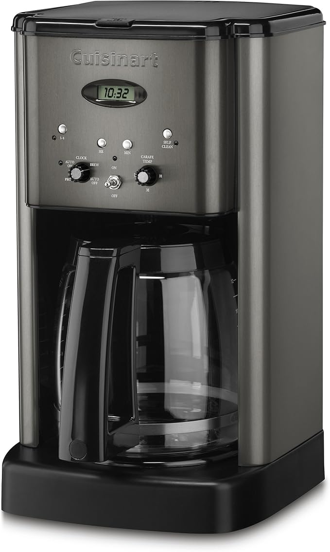 Cuisinart CPT-180BKS Classic 4-Slice Toaster Black/Stainless Steel &amp DCC-1200 12 Cup Brew Central Maker Coffee Maker2 Black Stainless Steel