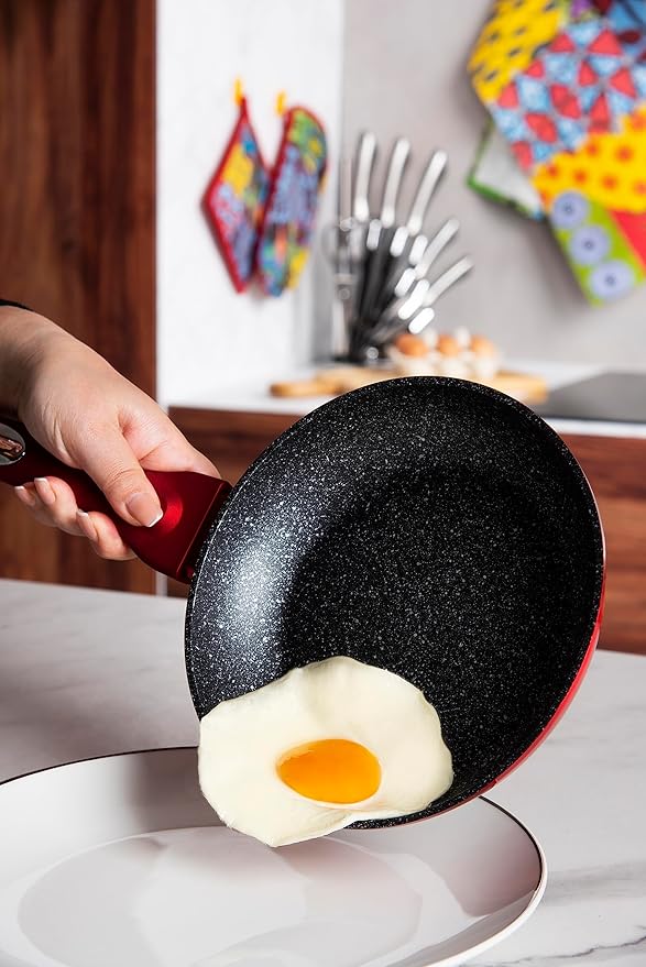Excelsa Phoenix Set of 2 Frying Pans and 2 Saucepans Forged Aluminium with Non-Stick Coating