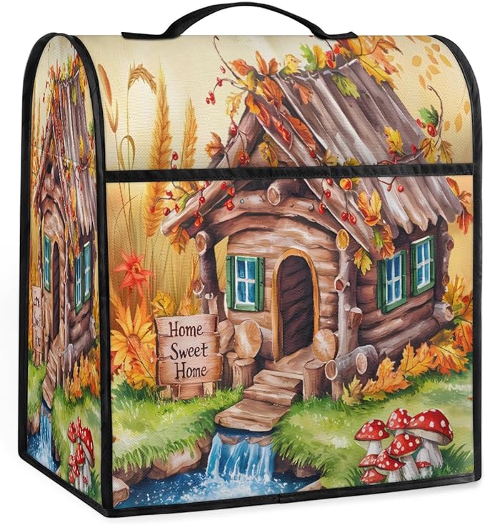 cfpolar Kitchen Aid Mixer Cover Compatible with 6-8 Quarts Farm Flowers Autumn Stand Mixer Cover Kitchen Aid Mixers Accessories Appliance Organizer Bag Dust Covers with Zipper Pocket