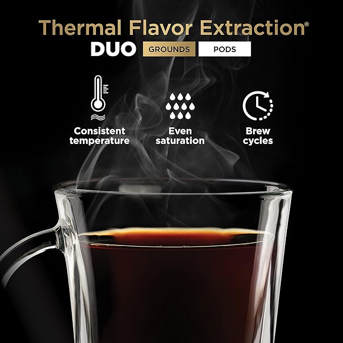 Ninja Hot and Iced Coffee Maker Single Serve Coffee Maker and Drip Coffee Machine DualBrew Pro Specialty 12-Cup with K-Cup Combo Includes Permanent Filter CFP307