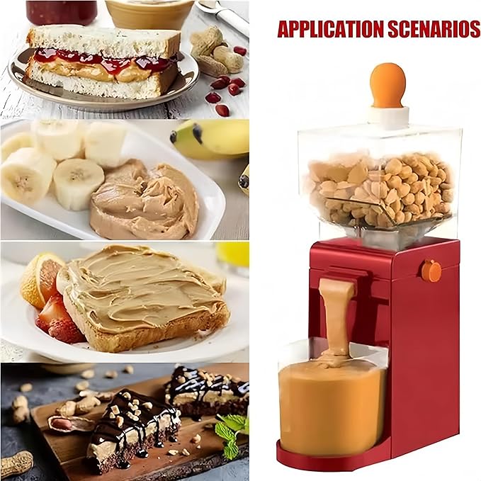 Peanut Butter Maker Nut Butter Machine 2025 New Electric Nut Butter Maker Machine Electric Sesame Sauce Nut Grinder with Non-Slip Base Entry Easy Install Easy to UseGrinder