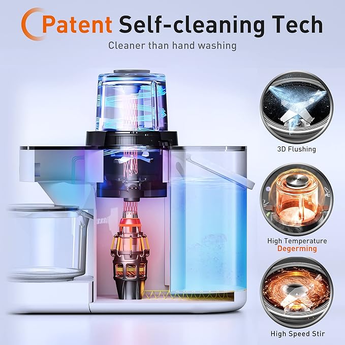 JOYOUNG 1200ml Food Blender White 8 Functions Quick Vegan Milk in 3 Minutes