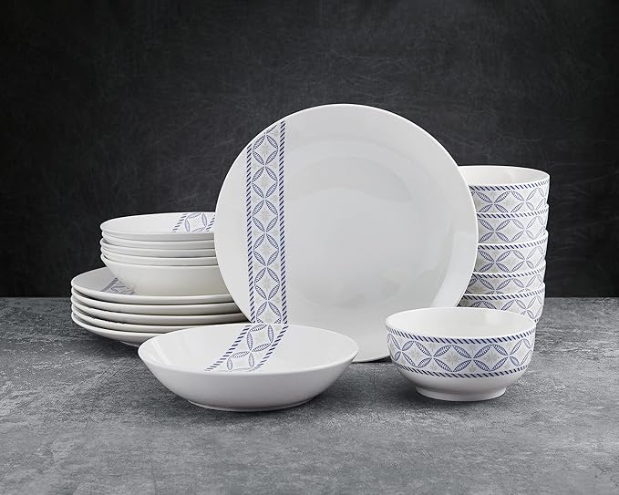 Studio Nova Preslie 18 Piece Dinnerware Set Service for 6 Multicolor