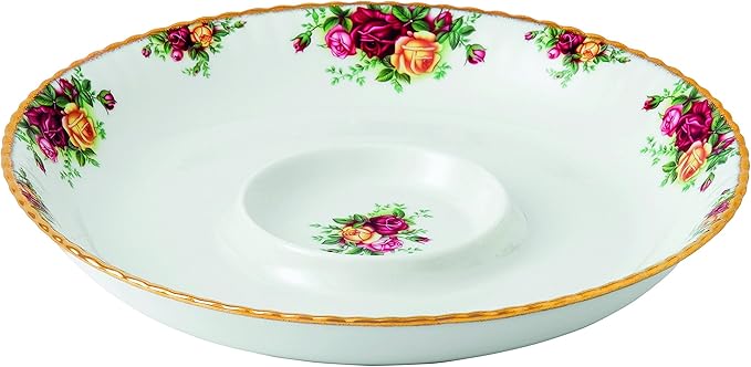 Old Country Roses Chip &amp Dip by Royal Albert