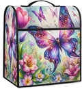 cfpolar Kitchen Aid Mixer Cover Compatible with 6-8 Quarts Butterfly Color Flowers Stand Mixer Cover Kitchen Aid Mixers Accessories Appliance Organizer Bag Dust Covers with Zipper Pocket