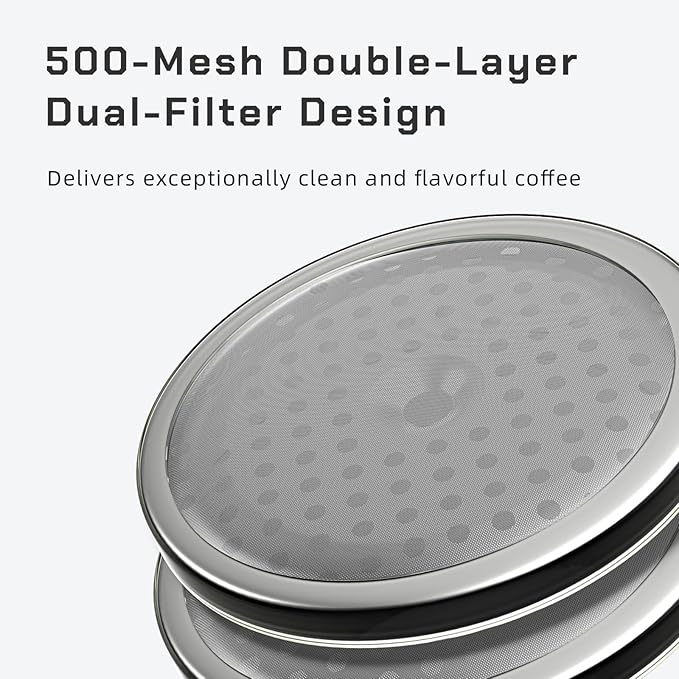 Iced Coffee Cold Brew Drip Maker 300ml/10oz Cold Brew Coffee Maker with 2 Filter Ice Coffee Machine for Home